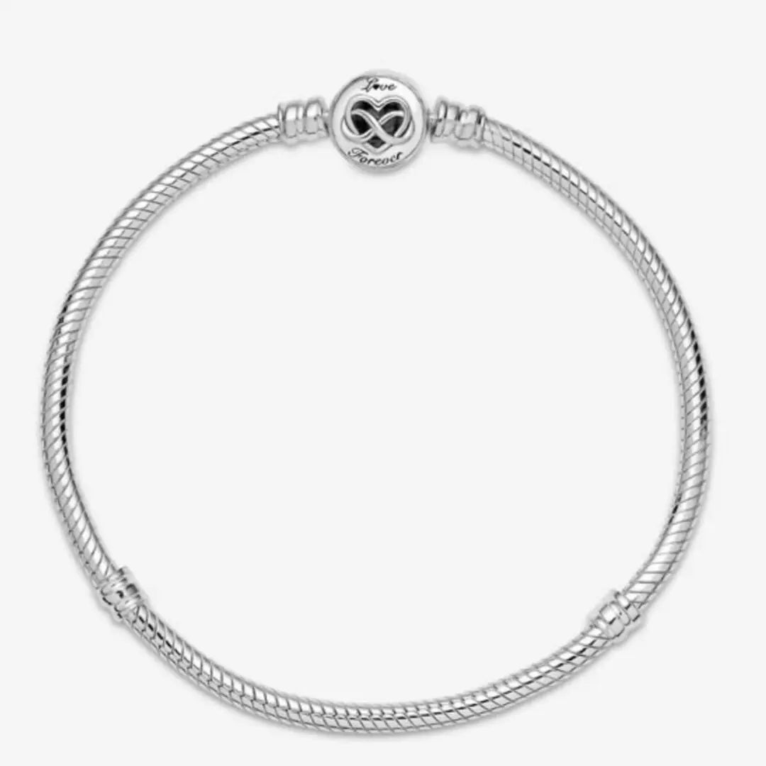 Pandora Moments Heart Infinity Clasp Snake Chain - Danson Jewelers Silver Jewelry 