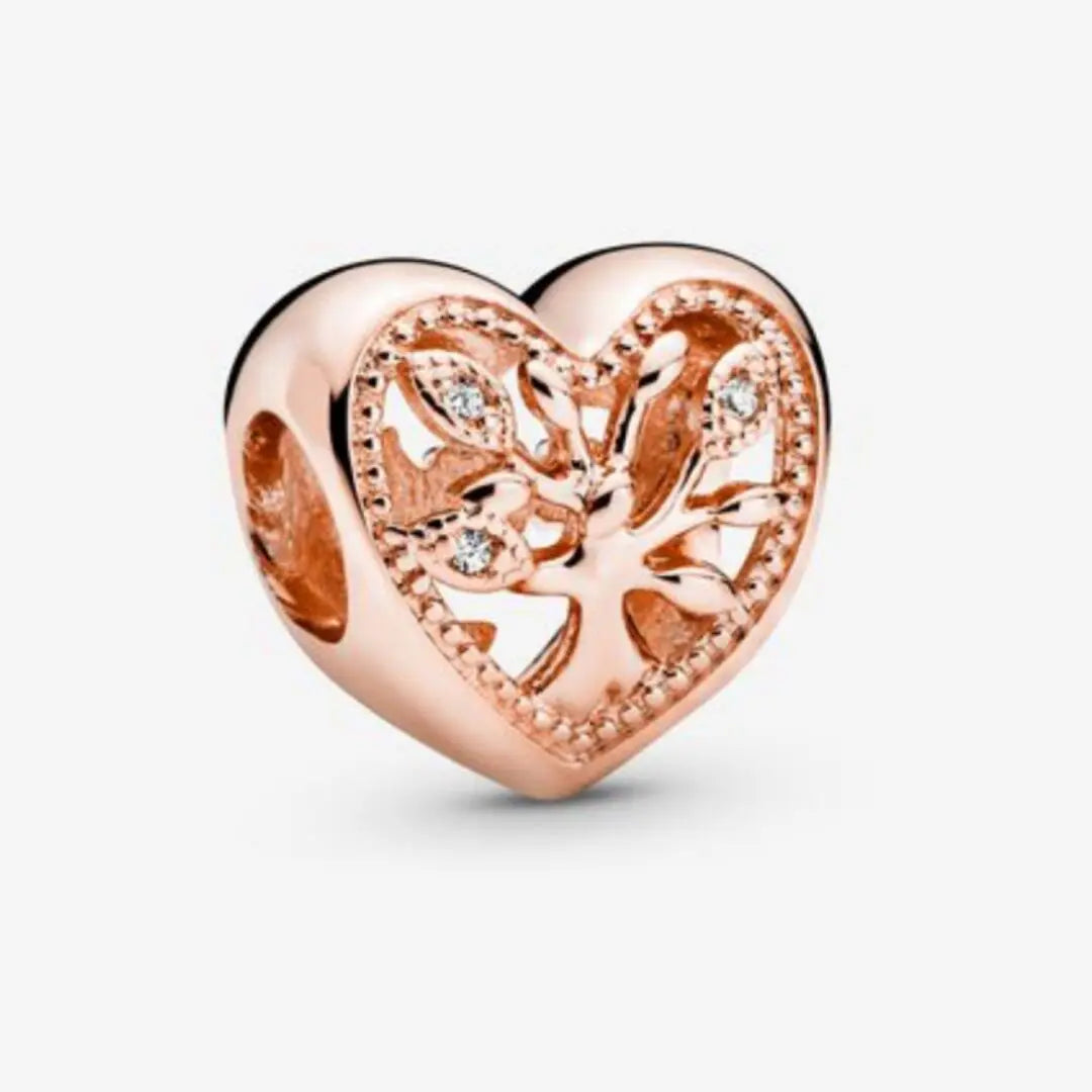 Pandora Openwork Family Tree Heart Charm - Danson Jewelers Silver Jewelry 