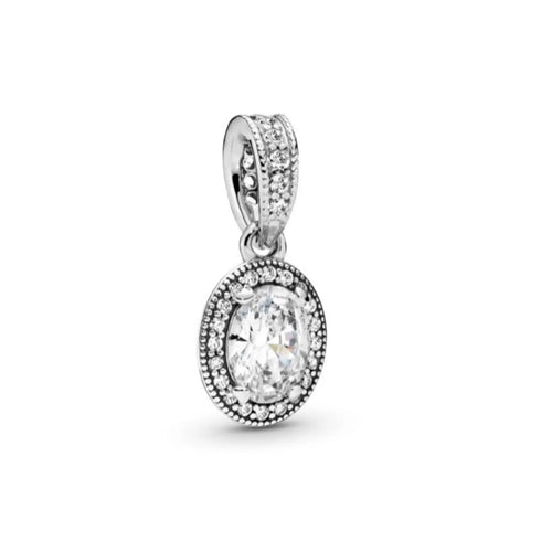 14k white gold 0.32ctw circle halo pendant 5.5mm round center semi mou –  Finer Jewelry, Inc.
