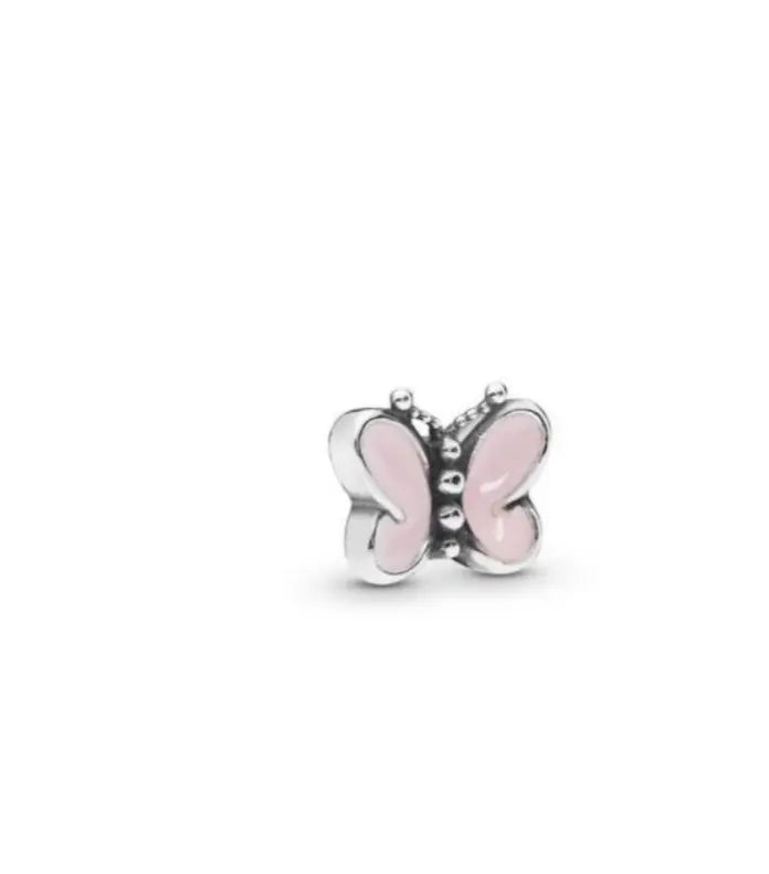 Pandora Pink Butterflies Petite Locket Charm, Pale Pink Enamel Danson Jewelers Danson Jewelers