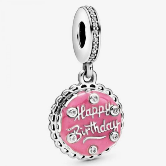 Pandora Pink Happy Birthday Cake Dangle Charm - Danson Jewelers Silver Jewelry 