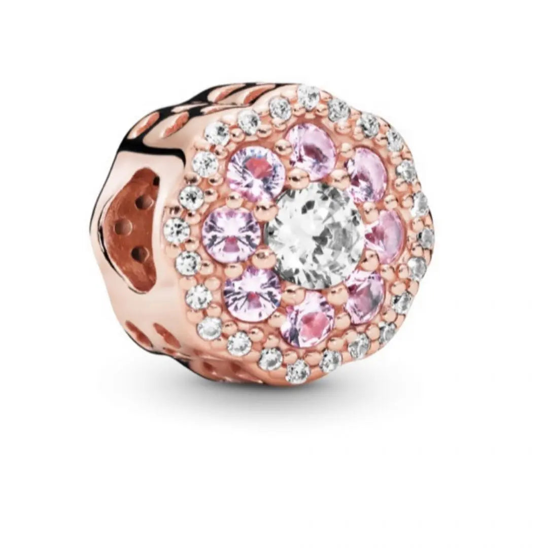 Pandora Pink Sparkle Flower Charm - Danson Jewelers Silver Jewelry 