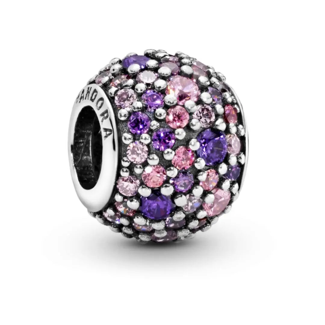 Pandora Pink Sparkles Pave Charm - Danson Jewelers Silver Jewelry 