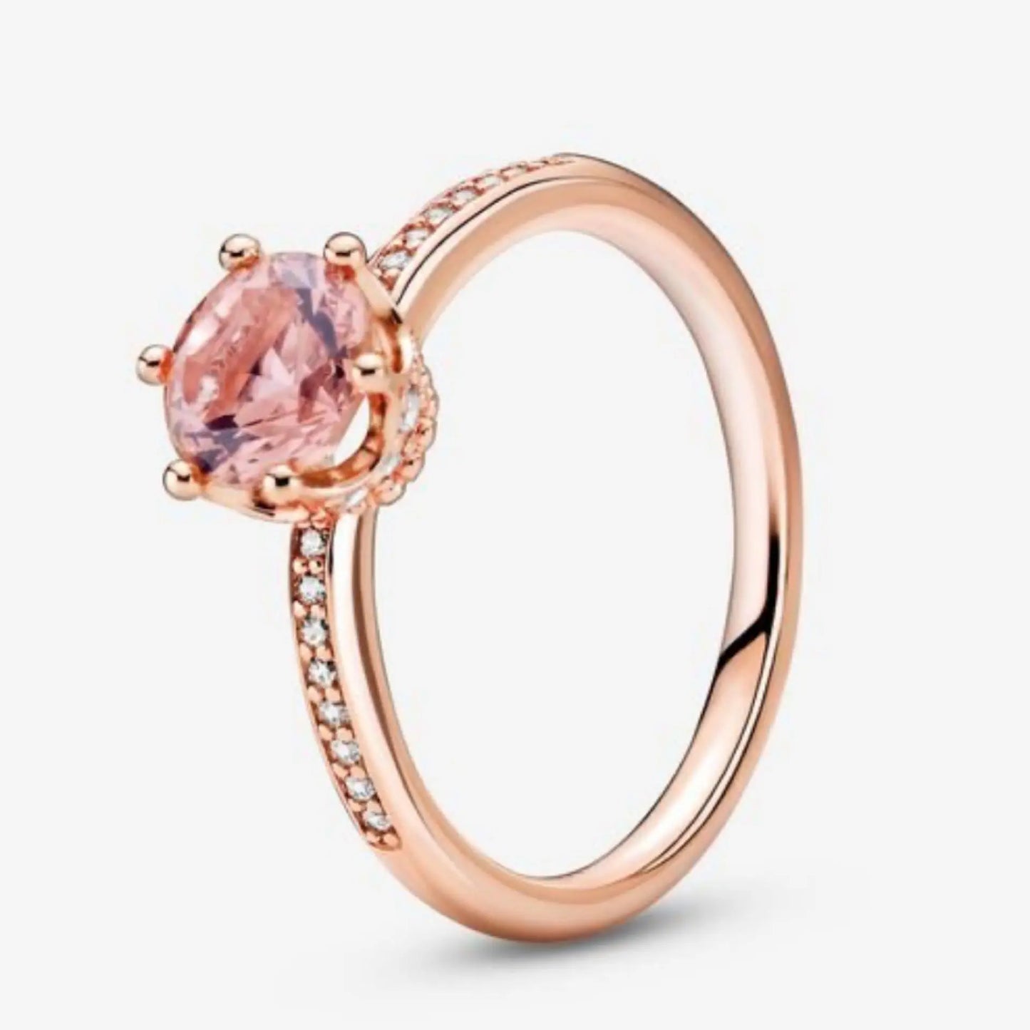 Pandora Pandora Pink Sparkling Crown Solitaire Ring Danson Jewelers Danson Jewelers 