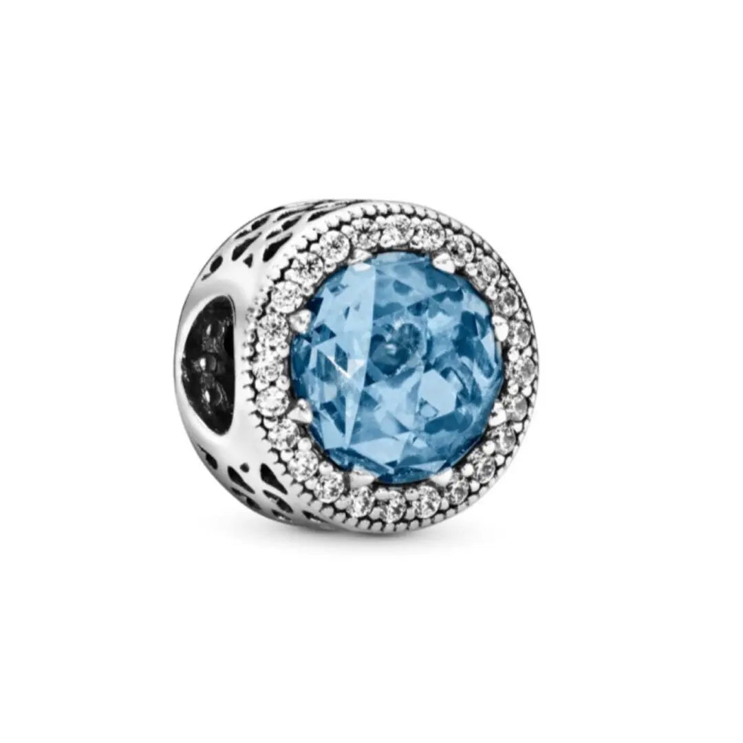 Pandora Radiant Hearts, Sky Blue Charm - Danson Jewelers Silver Jewelry 