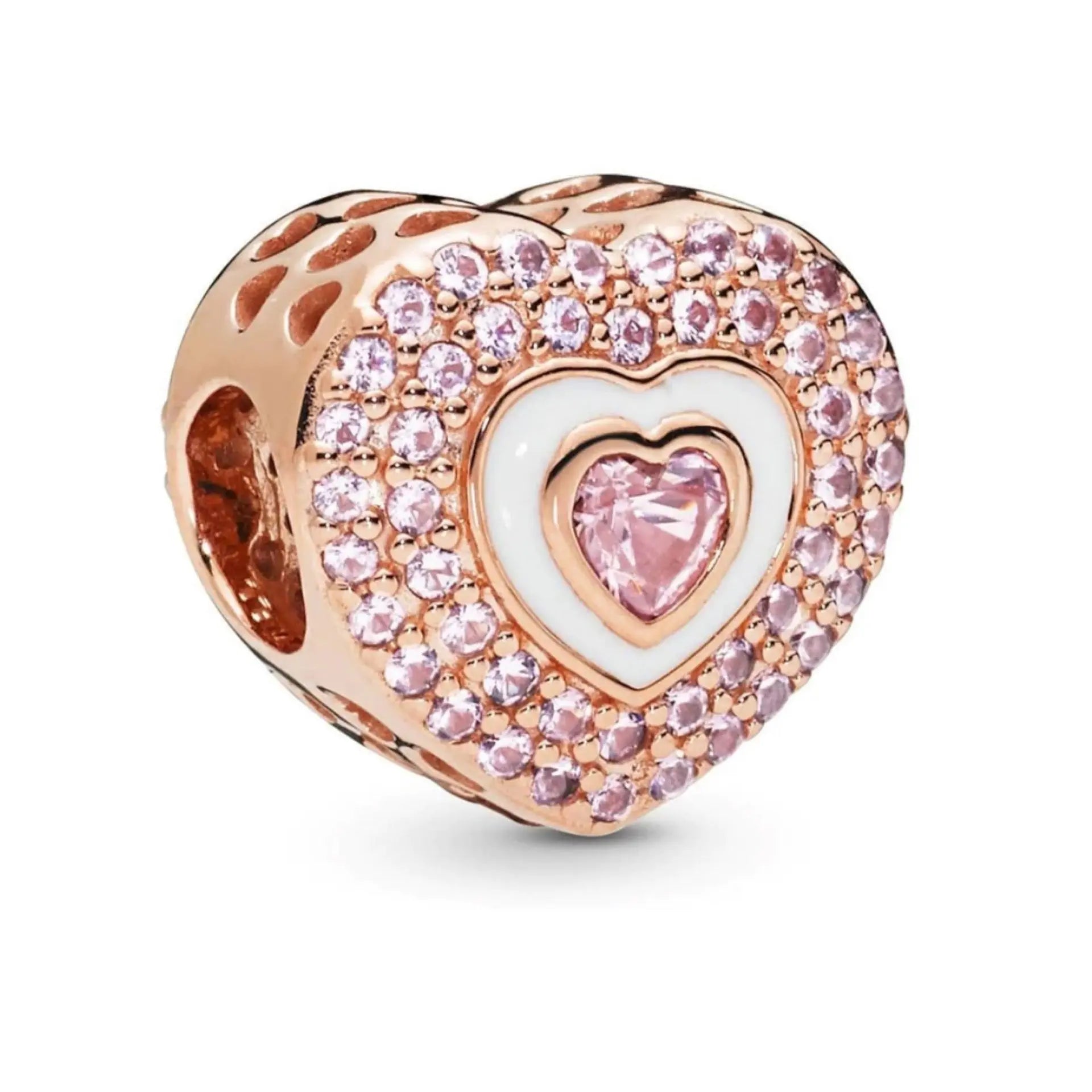Pandora Rose Hearts on Hearts Charm - Danson Jewelers Silver Jewelry 