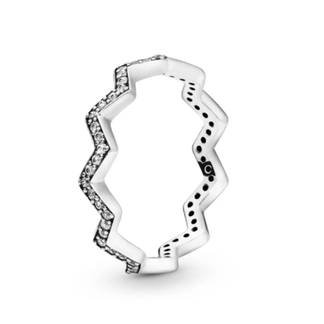 Pandora Shimmering Zigzag Ring - Danson Jewelers Silver Jewelry 