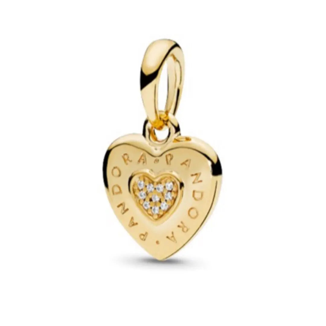 Pandora Shine Logo Heart Necklace Pendant - Danson Jewelers Silver Jewelry 