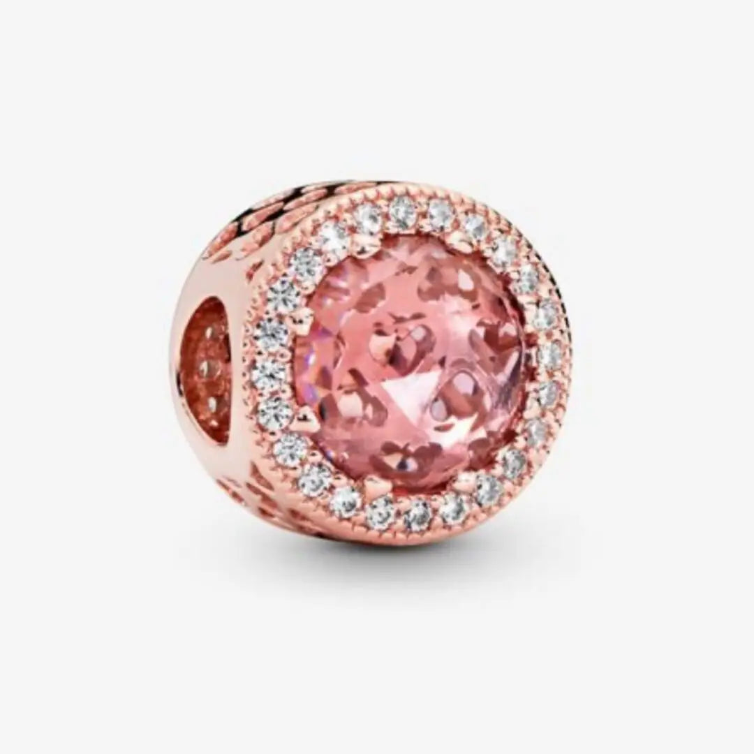 Pandora Sparkling Blush Pink Charm - Danson Jewelers Silver Jewelry 