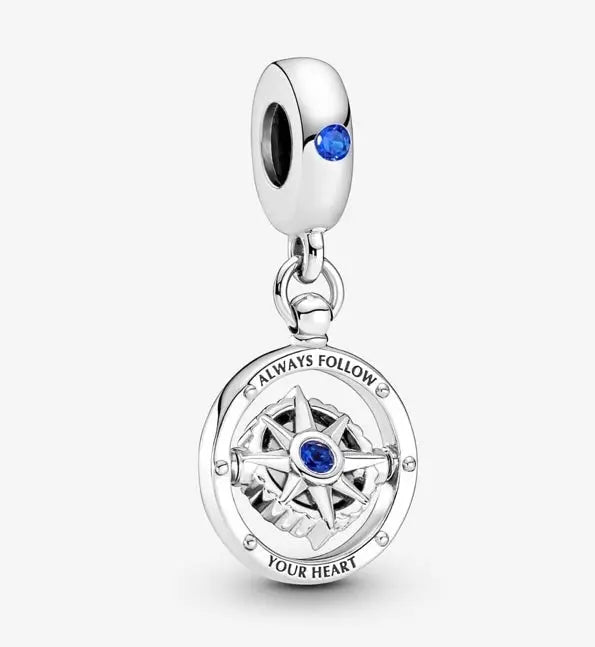 Silver Jewelry Pandora Spinning Compass Dangle Charm dansonjewelers Danson Jewelers