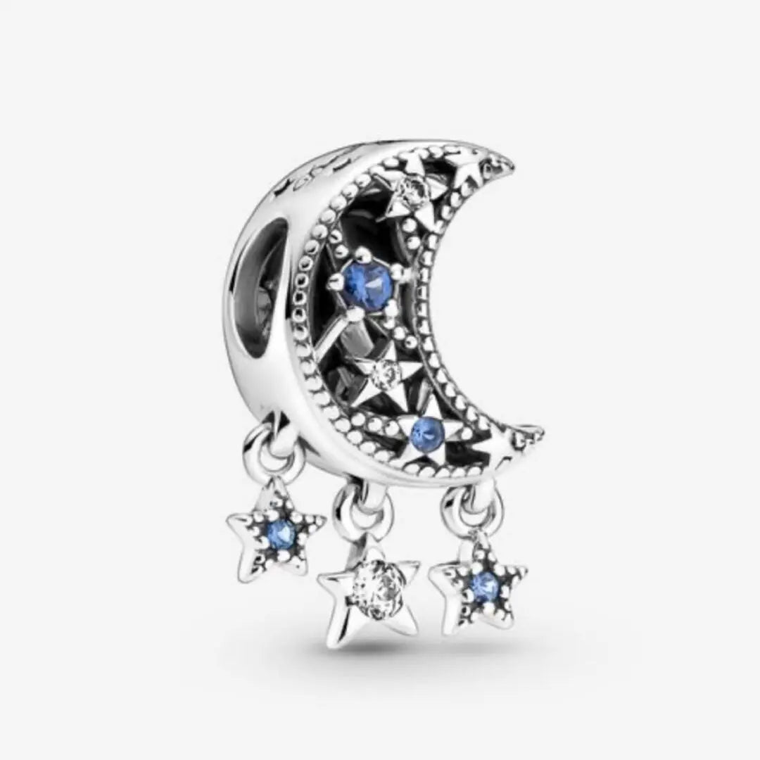 Pandora Star & Crescent Moon Charm - Danson Jewelers Silver Jewelry 