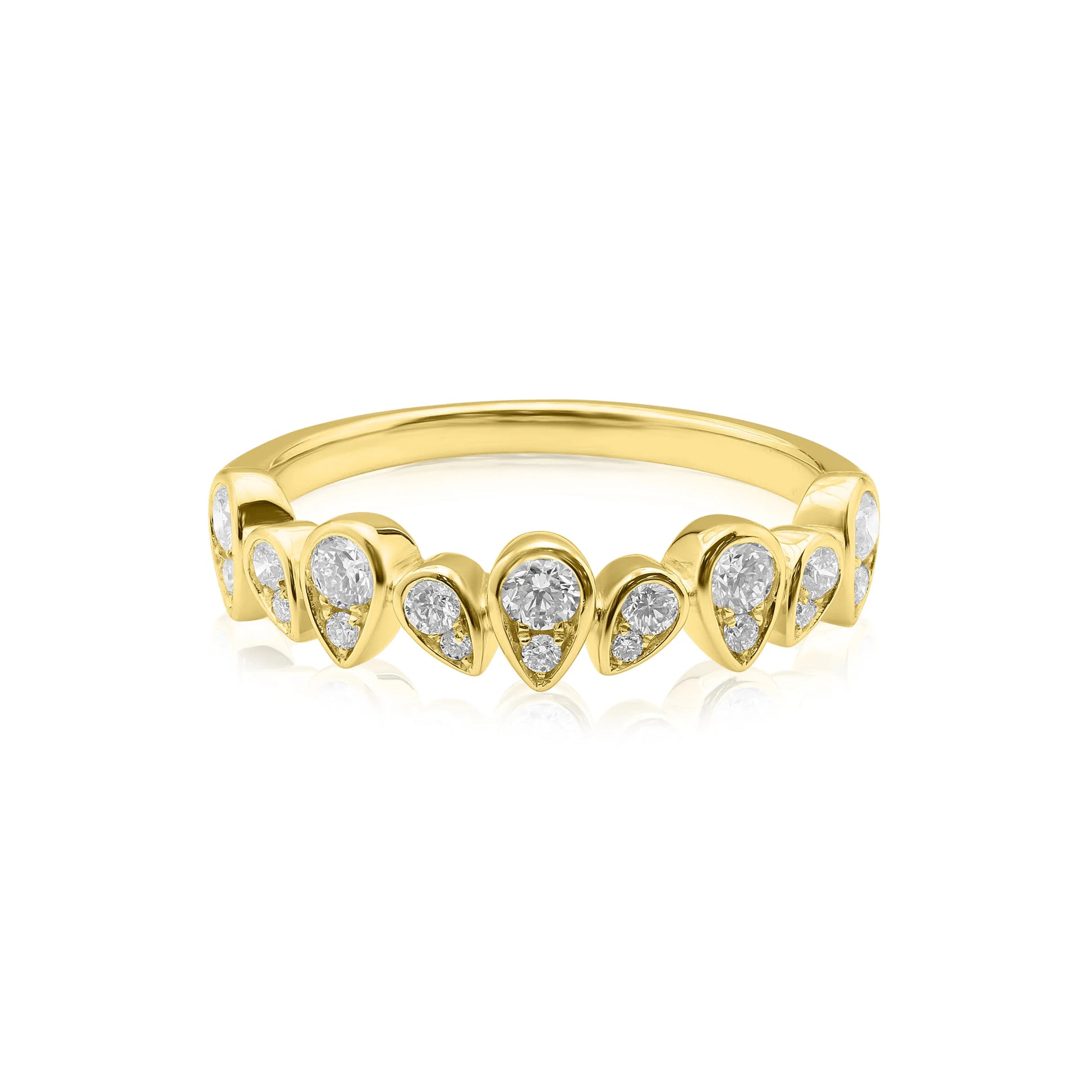 White Gold Ladies Rings Pear Shaped Diamond Ring Danson Jewelers Danson Jewelers 