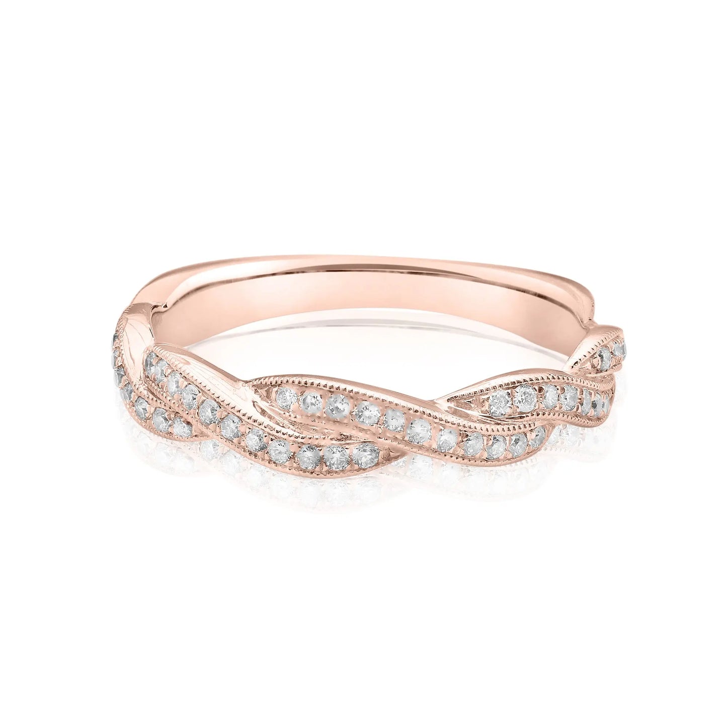 Vintage Braided Diamond Ring dansonjewelers