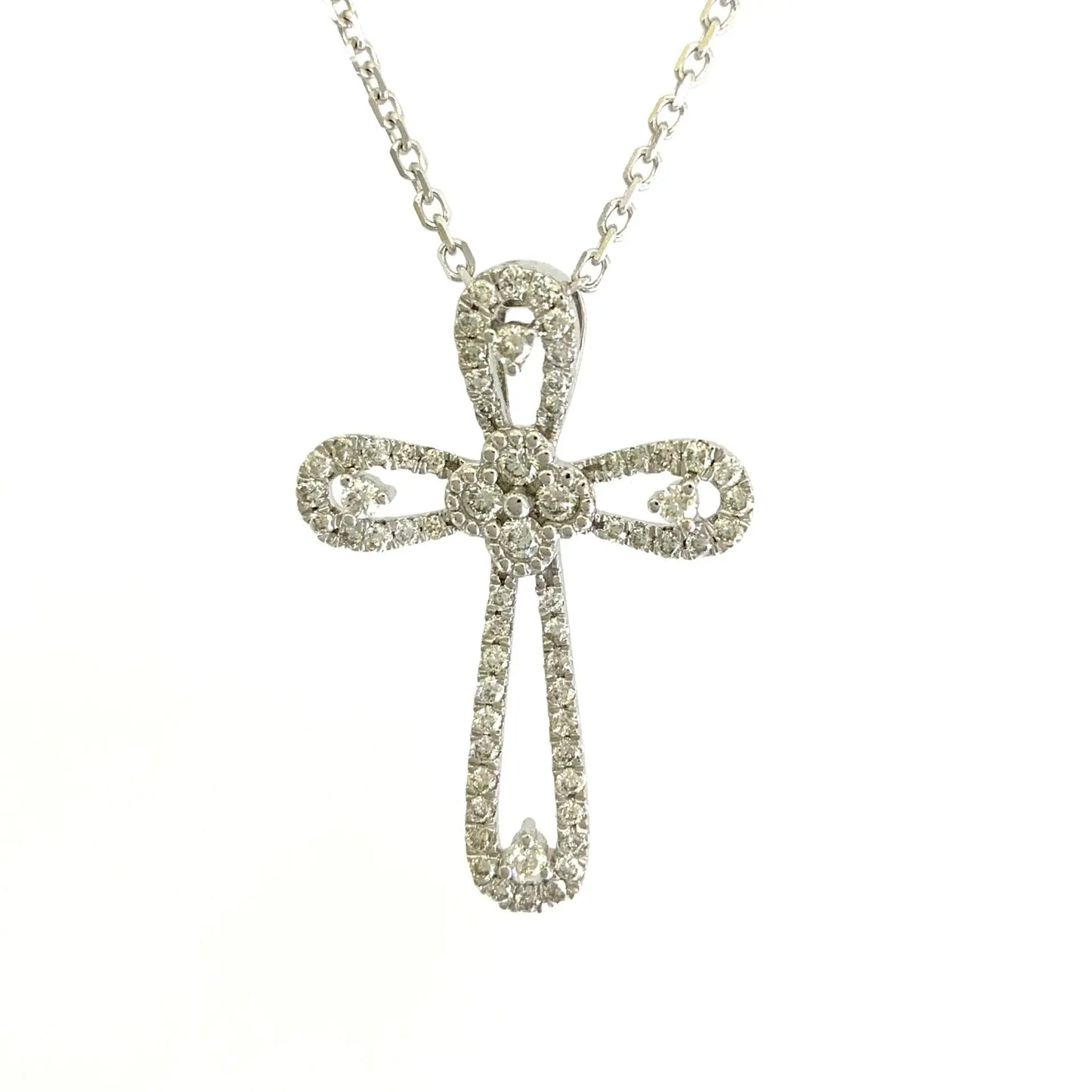 White Gold Necklaces White Gold Diamond Cross Danson Jewelers Danson Jewelers 