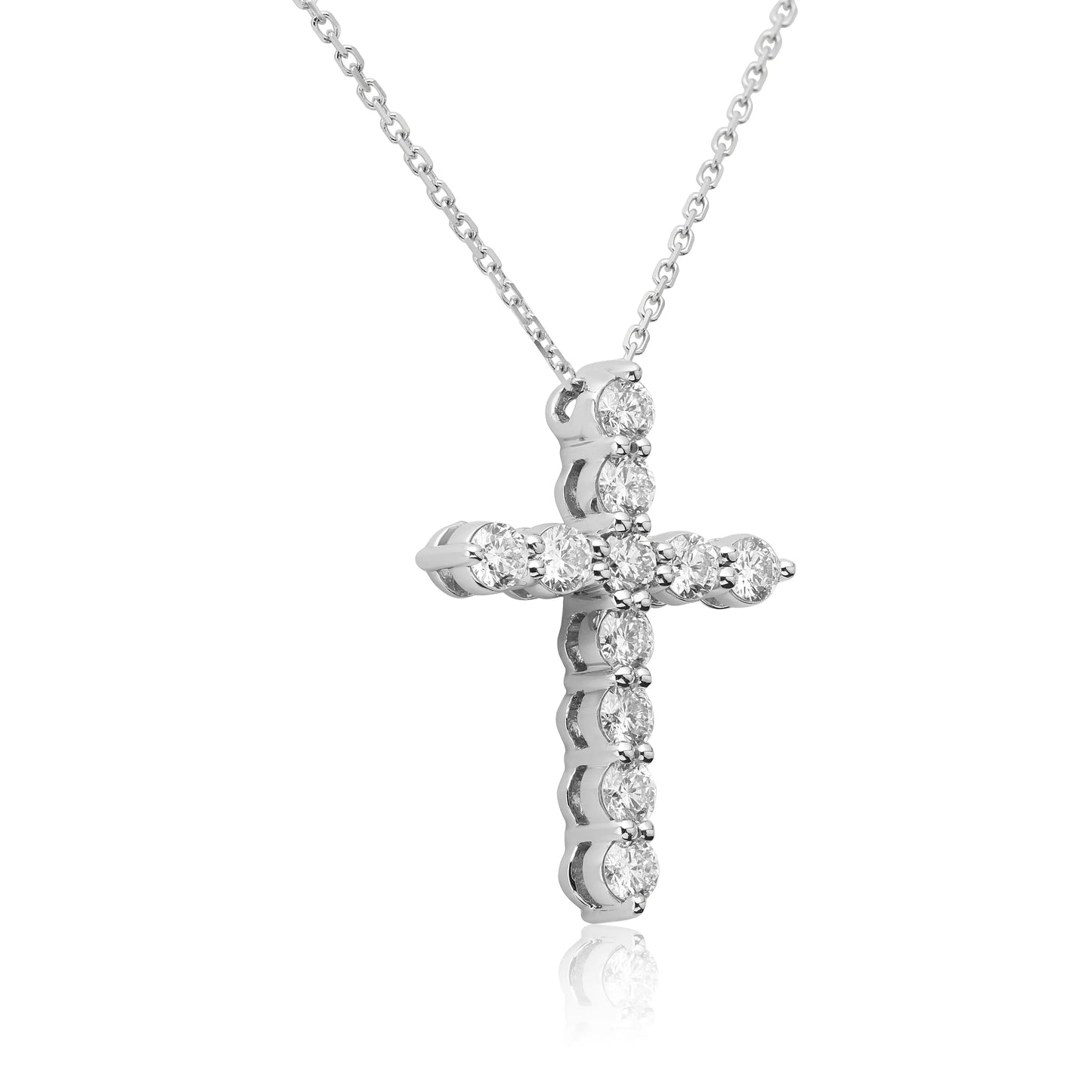 White Gold Necklaces White Gold Diamond Cross Danson Jewelers Danson Jewelers 