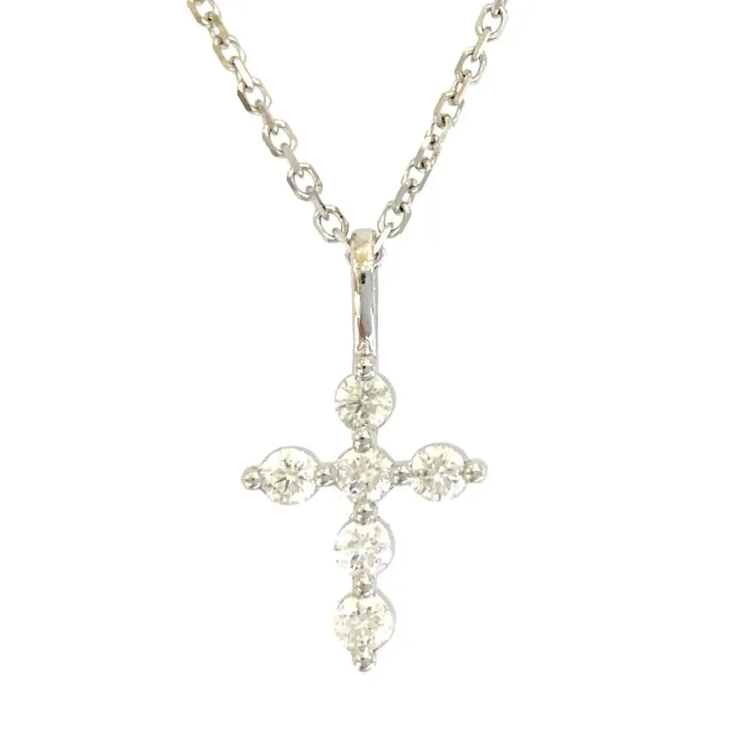 White Gold Diamond Cross dansonjewelers