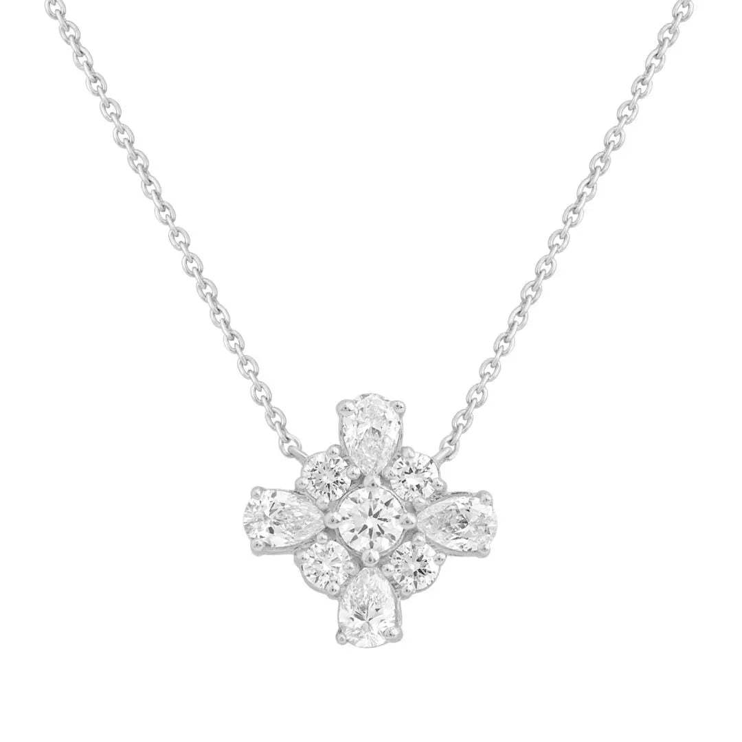 White Gold Necklaces White Gold Diamond Necklace dansonjewelers Danson Jewelers 