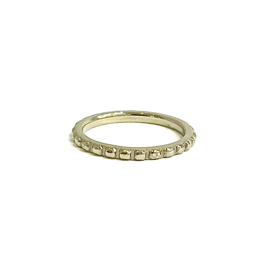 White Gold Half Bubble Ring - Danson Jewelers White Gold Ladies Rings 