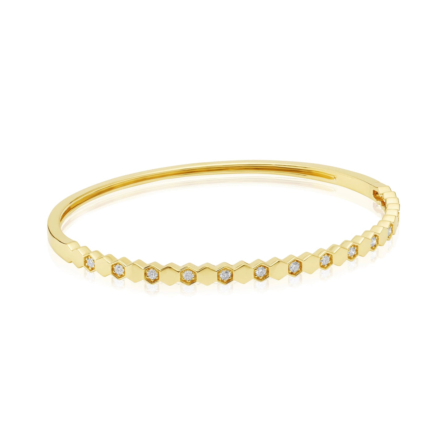 Bracelets Yellow Gold Diamond Bangle Bracelet Danson Jewelers Danson Jewelers