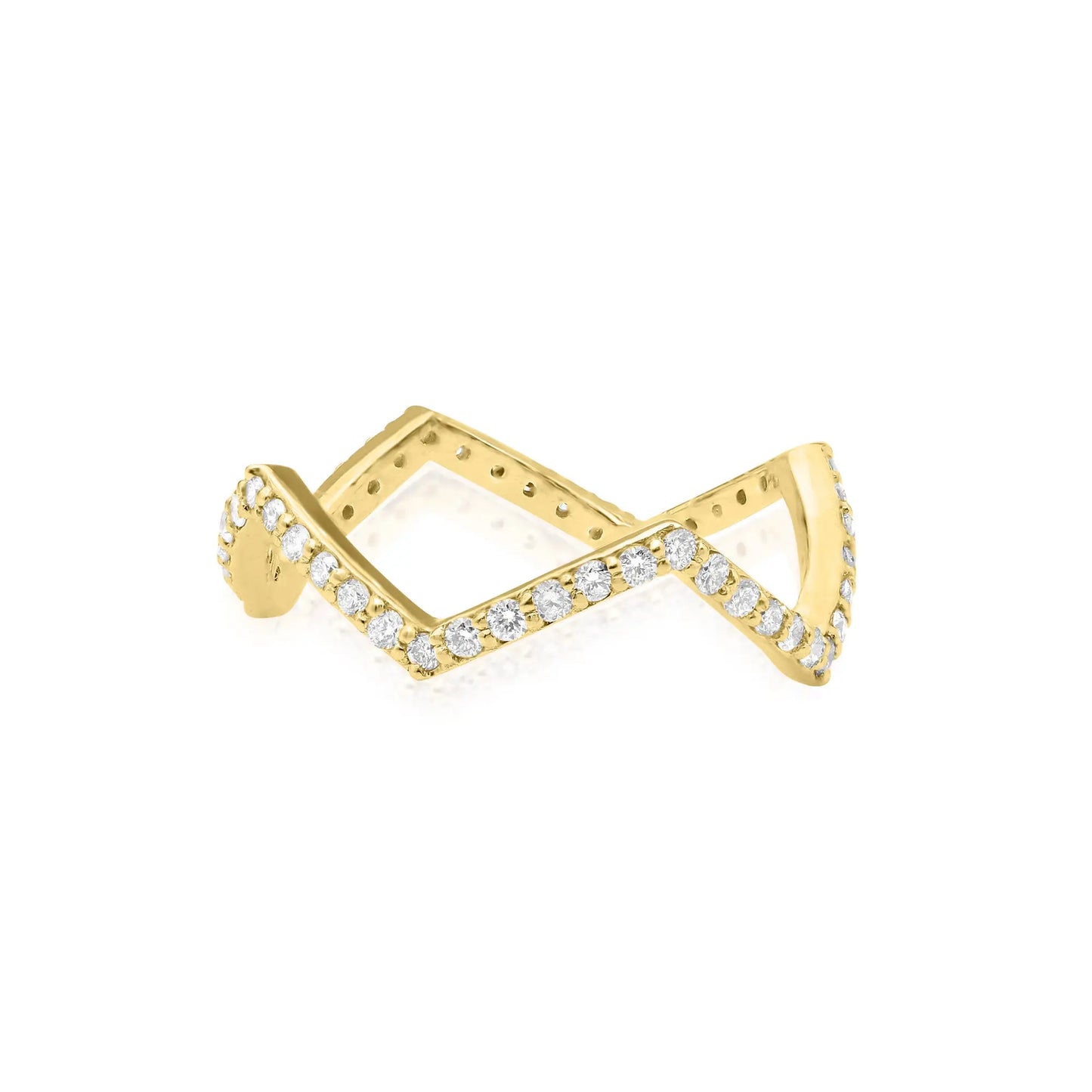 Zig Zag Diamond Ring dansonjewelers