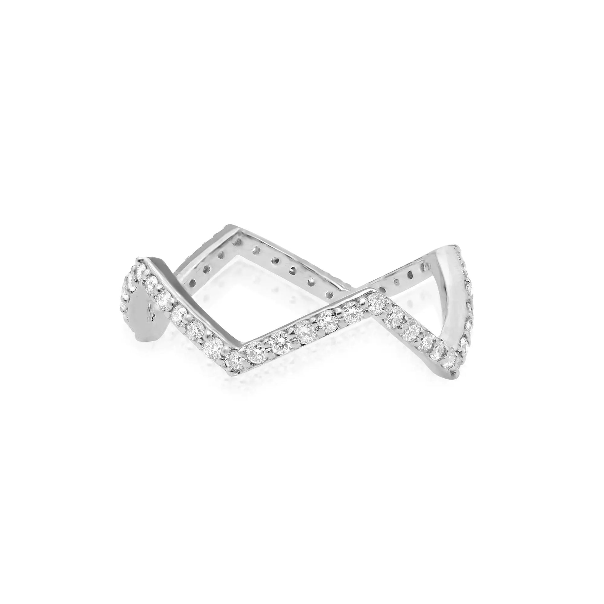 Zig Zag Diamond Ring dansonjewelers