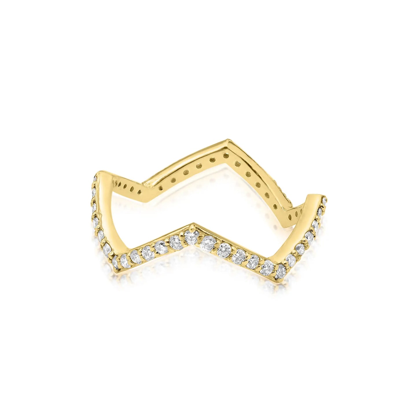 Zig Zag Diamond Ring dansonjewelers